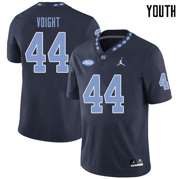 Jordan Brand Youth #44 Mike Voight North Carolina Tar Heels College Football Jerseys Sale-Navy